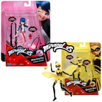 Miraculous Ladybug 5" Poseable Doll Ladybug Cat Noir & Queen Bee Character Toy Set