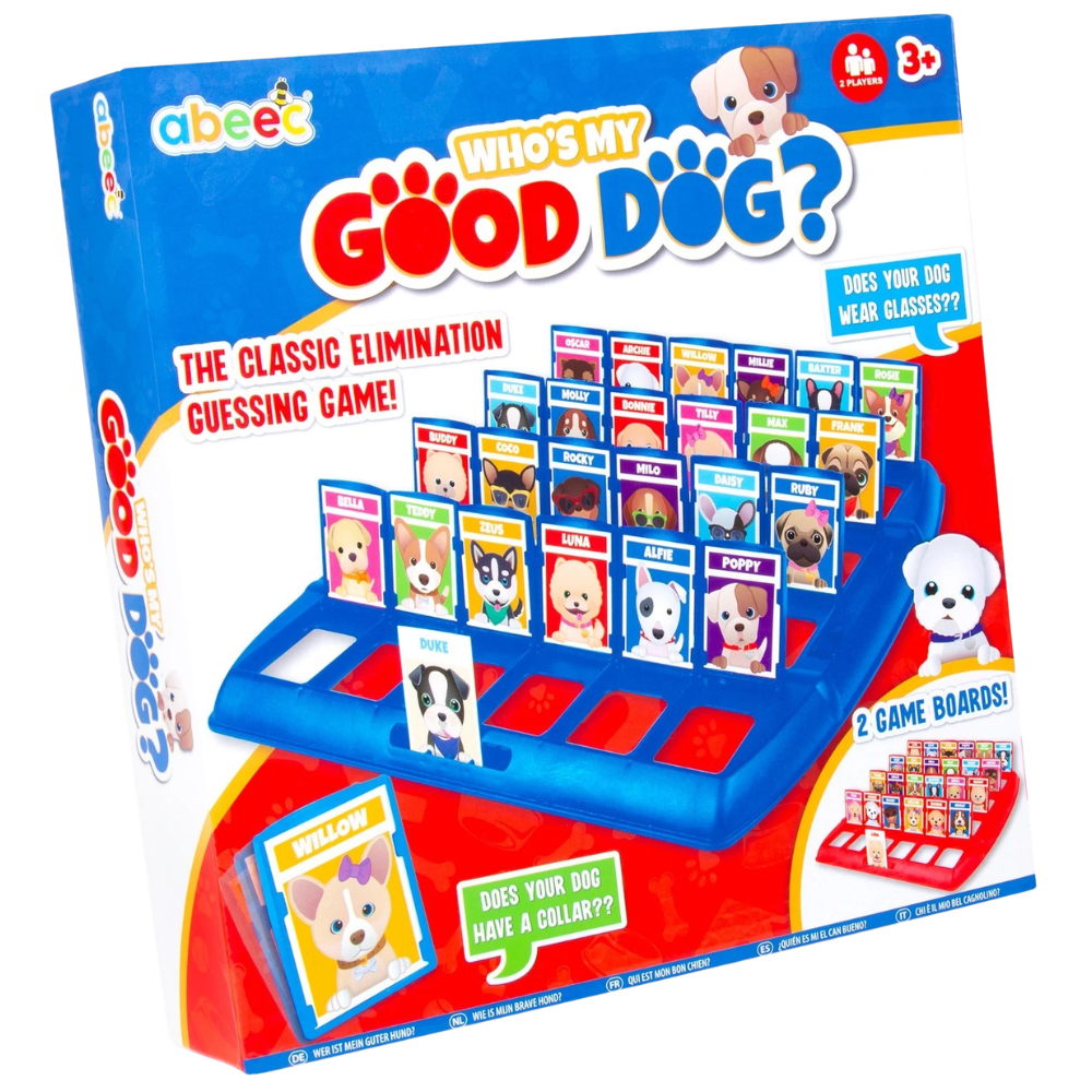 Kids Guess Who Dog Board Game 3+ Family Guessing Game by Abeec Fun Indoor Game Toy Set