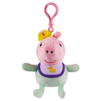 Peppa Pig Baby Evie Clip-On Plush Keychain Soft Toy Bag Clip Blue