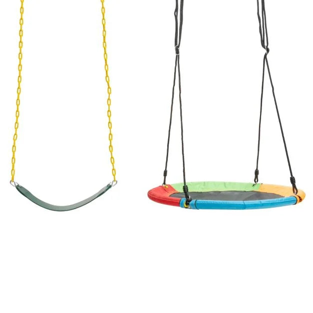 Sturdy Large Metal Swing Stand with Heavy-Duty A-Frame Design