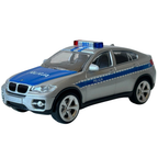Rastar Bmw X6 Police Car Diecast Model Toy 1:43 Scale German Polish Police Collectible