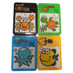 4x Mini Sliding Puzzle Toys Animal Sea Life Party Bag Fillers
