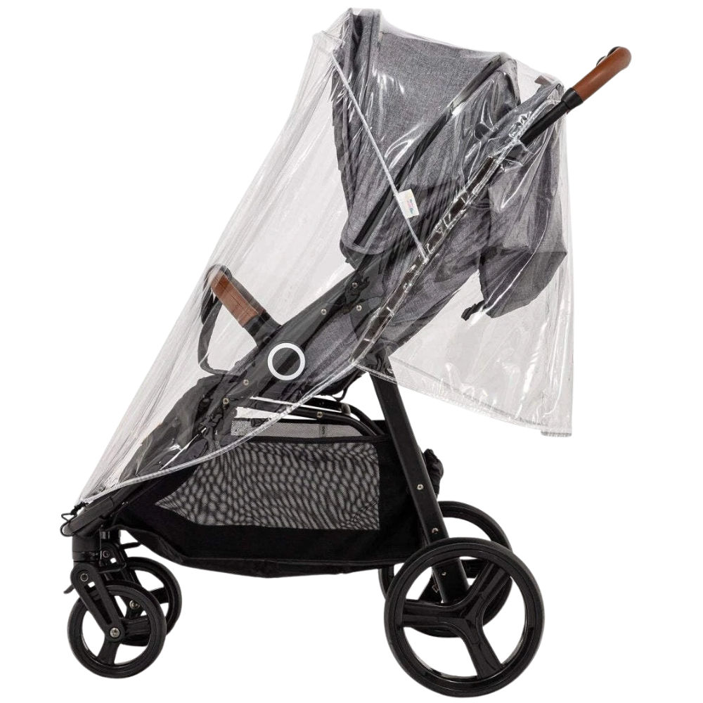 Buggy Rain Cover Compatible with Silver Cross Stroller 250 Micron Clear PVC Weather Shield