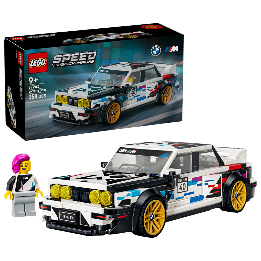 Lego Speed Champions Bmw M3 E30 77263 Sports Car Building Set for Kids and Car Collectors