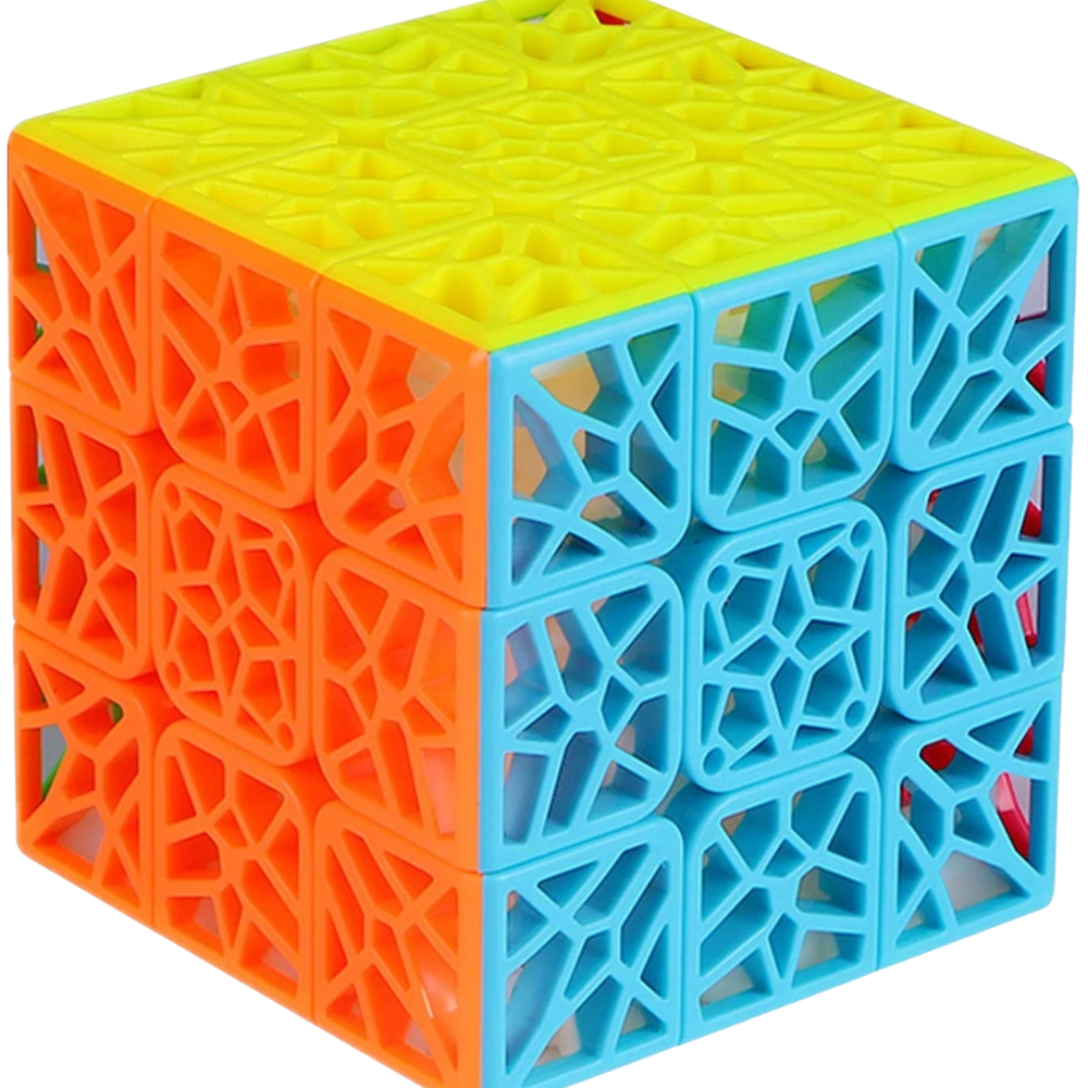 QiYi DNA 3x3 Speed Cube Puzzle Stickerless Smooth Magic Cube Toy for Kids Adults