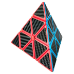 Pyramid Cube Puzzle Carbon Fiber Triangle Magic Rubik’s Fidget Toy