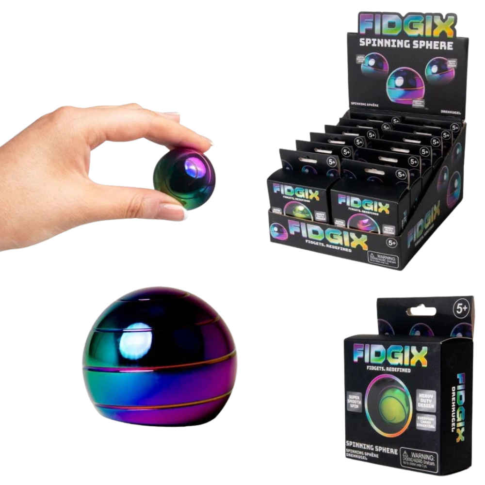 Premium Metal Spinning Sphere Silent Precision Spinner Stress Relief Focus Desk Toy