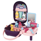 Kids Barber Shop Pretend Play Set with Carry Case Hair Salon Toy Kit