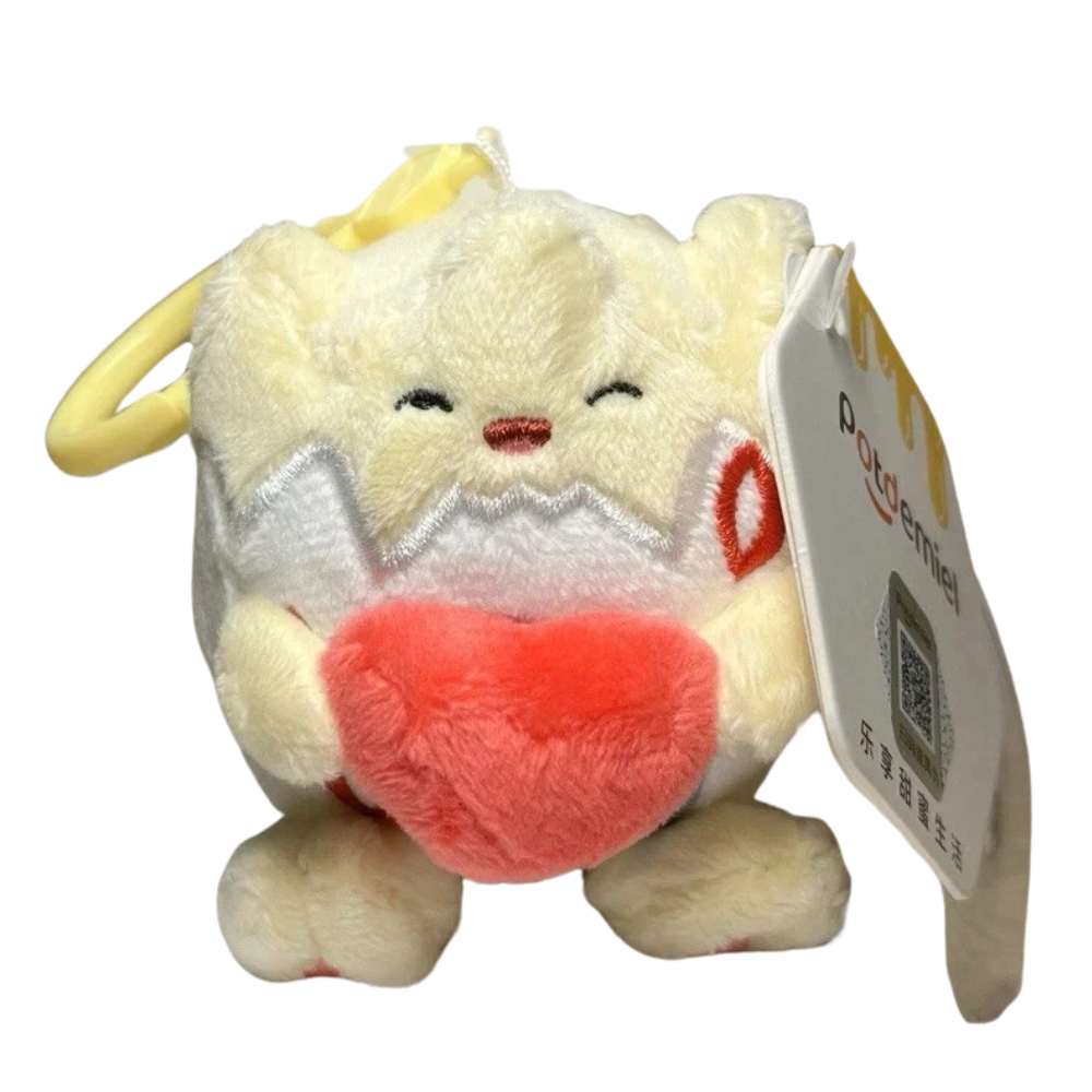 Pokemon Togepi Plush Keyring Soft Toy Teddy Keychain Backpack Bag Charm Gift Kids Collectors