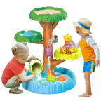 RLS Magic Tree Sand and Water Table Large 17-Piece Outdoor Garden Activity Play Set