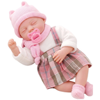 Bibi Doll Bonnie 18 Inch Soft Body Baby Doll Girl Pink Tartan Outfit Sounds Toy Gift Child