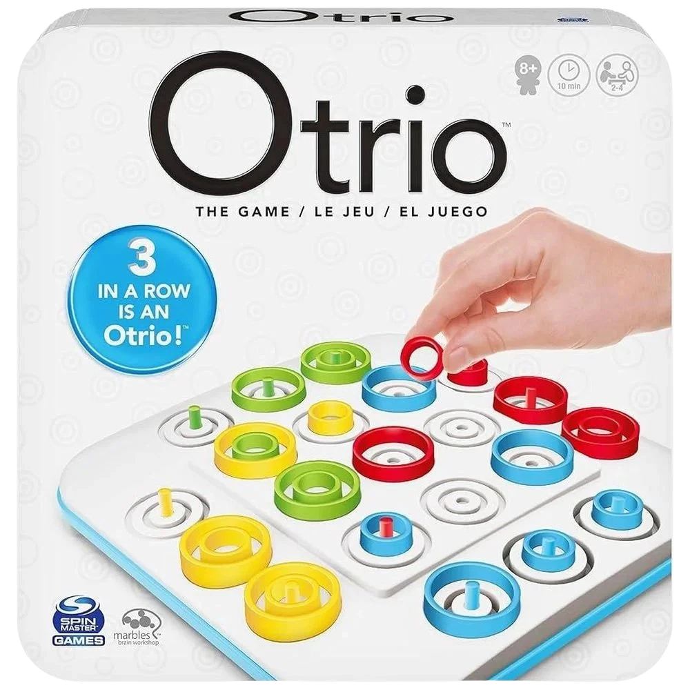 Spin Master Otrio 2.0 Strategy Board Game for 2–4 Players, Logic Game for Ages 8+