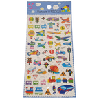 Vehicle Cars Plane Train Puffy 3D Stickers for Kids Crafts & Scrapbooks