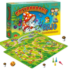 Grzybobranie and Car Rally 2-In-1 Polish Family Board Game for Kids and Adults Party Fun