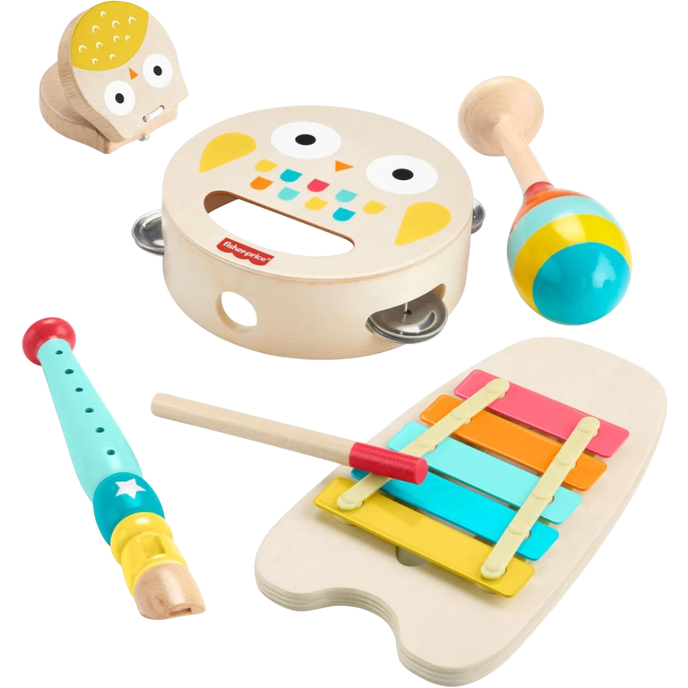 Fisher-Price Musical Instrument Gift Set Baby Toddler Toys Animal Theme
