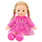 12" Baby Doll Sleeping Cuddle Toy Soft Plush Body with Vinyl Head BiBi Doll