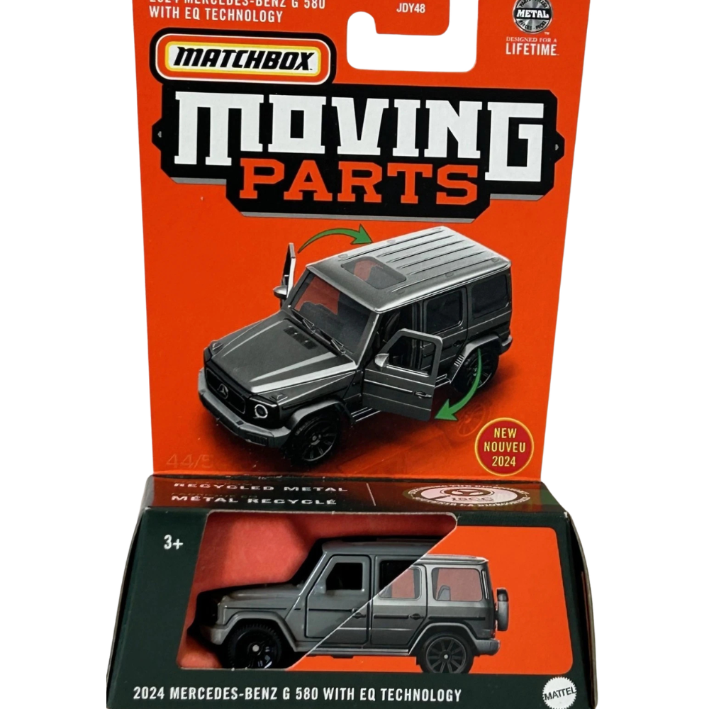 Matchbox 2024 Mercedes-Benz G580 Grey SUV 1:60–1:64 Scale Diecast Model Toy