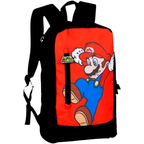 Mario Super Mario Bros Backpack Twin Compartment School Bag Kids Rucksack