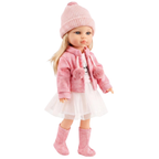 15" Fashion Doll Pink American Style Girl Rotatable Head Styling Hair BiBi Doll Toy 3+