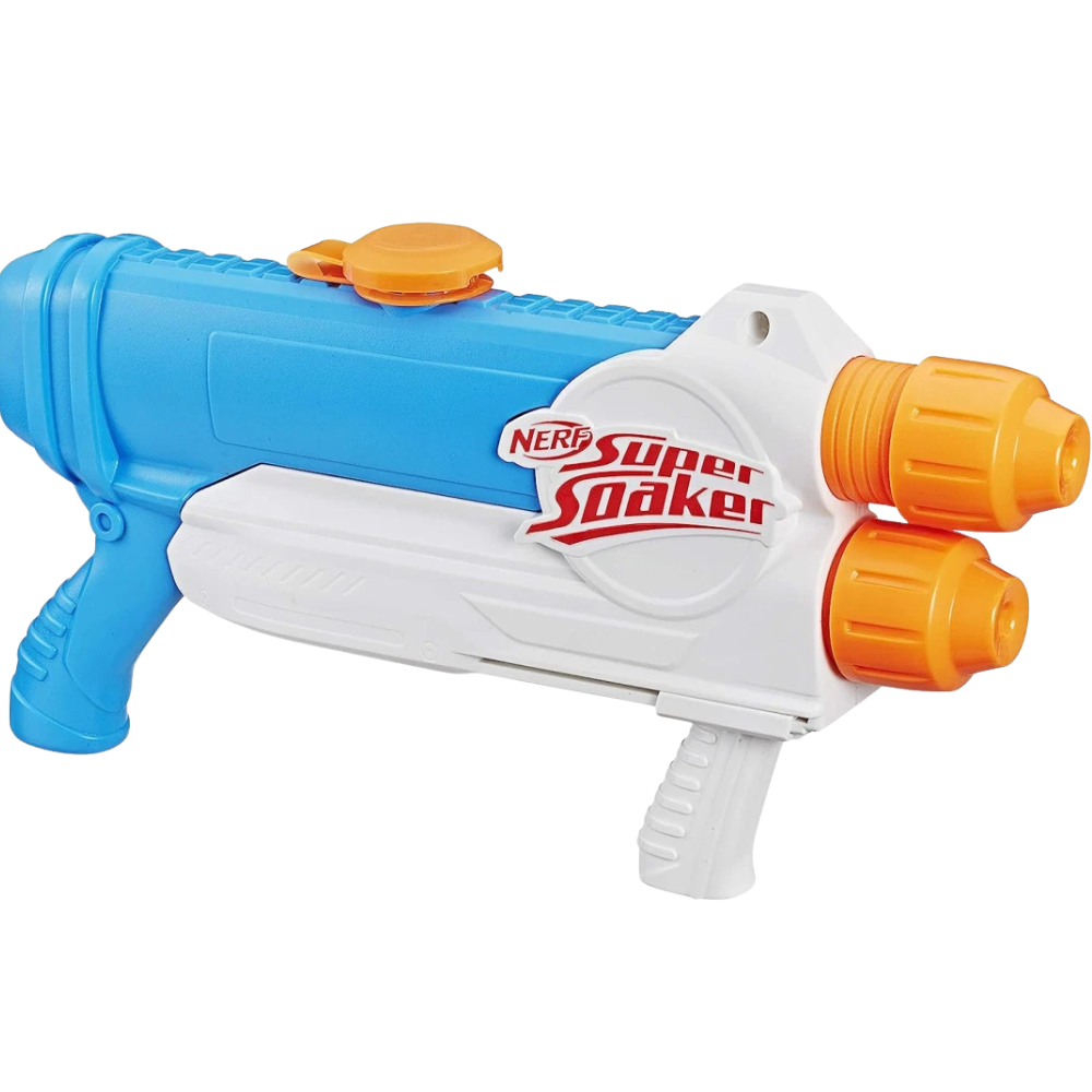 Nerf Super Soaker Barracuda Water Blaster Dual Barrel 1L Capacity Kids Outdoor Toy Fun Day