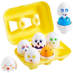 Matching Eggs Toy Shape Colour Sorter for Babies & Toddlers Educational Sensory Puzzle Game