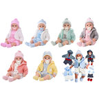 18" Lifelike Soft Body Baby Doll for Girls & Boys with 16 Sounds Outfits & Dummy Toy