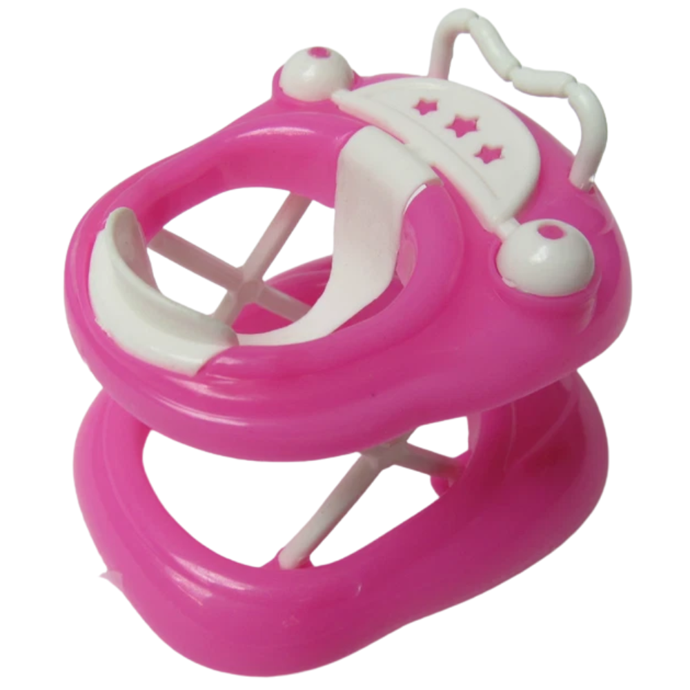 Small Doll Sized Baby Activity Centre Stroller Pink