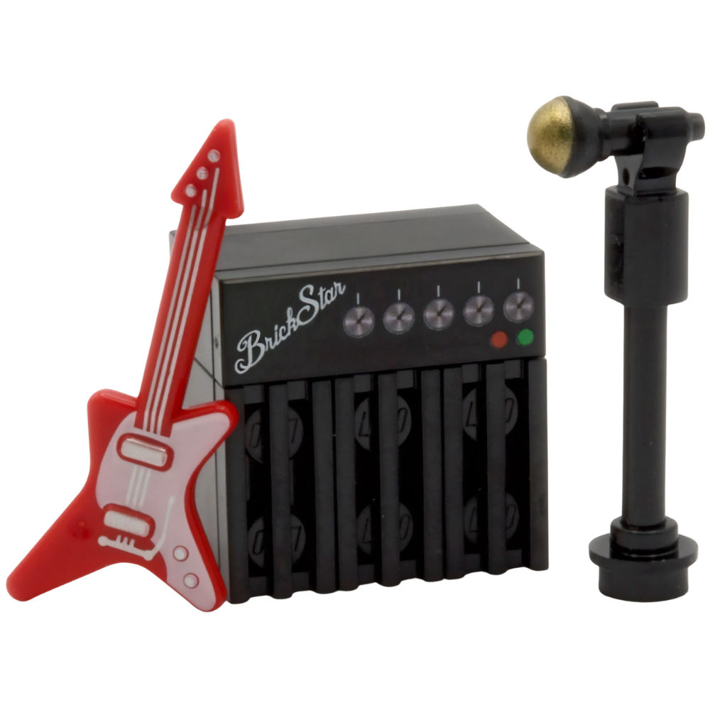 LEGO Guitar and Amplifier Music Set Custom Kit MOC Instrument Accessories 14 Pieces