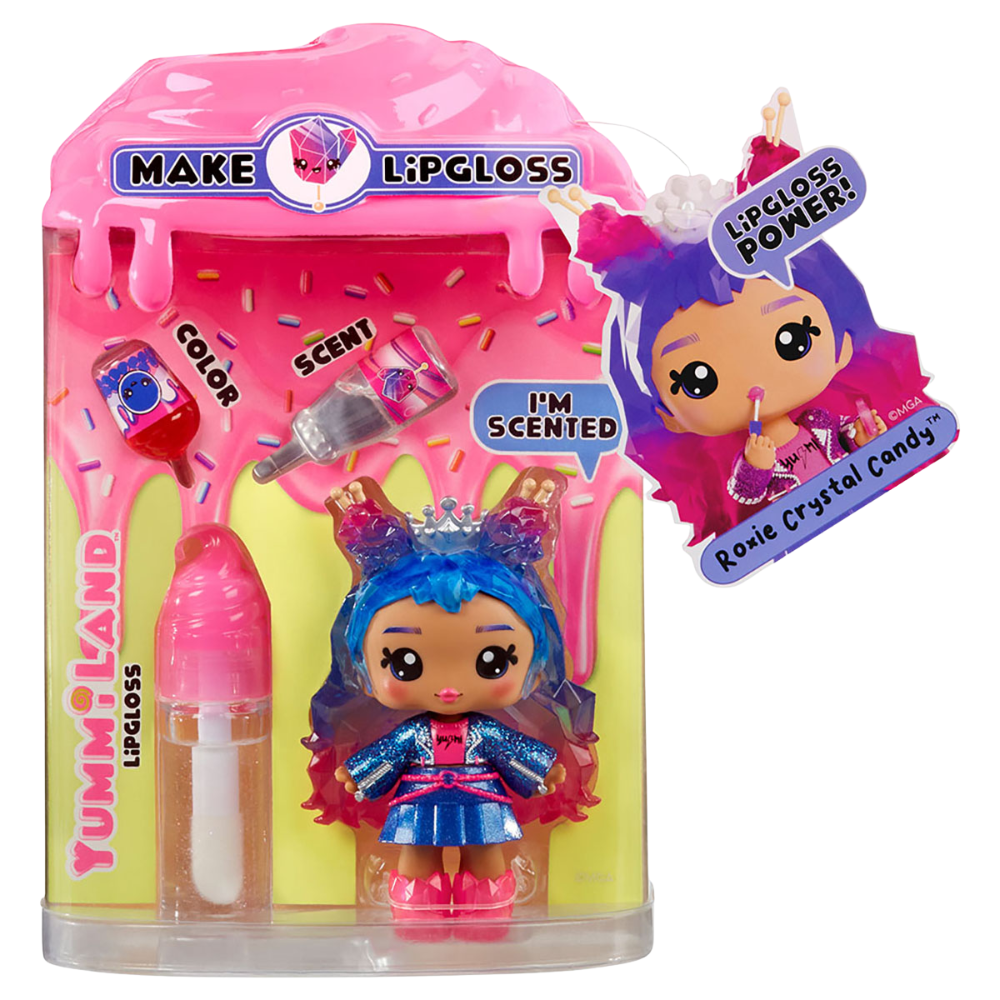 Yummiland Lip Gloss Doll Toy Scented Colour Reveal Small Doll Mystery