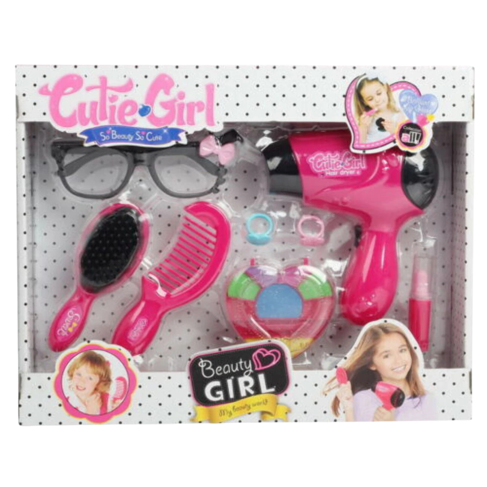 Fashion Hair Styling Beauty Make Up Pretend Play Toy Set for Girls Kids 3+ Christmas Gift