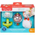 Fisher-Price Five Senses Activity Balls Fxc32 Baby Sensory Development Toy Set 0+ New