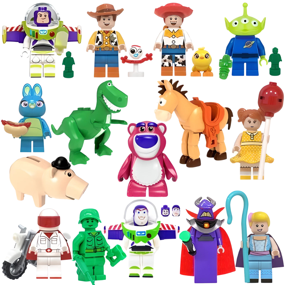 Toy Story 15-Piece Mini Figure Building Block Set Collectible Kids Toys Gift for Fans Uk