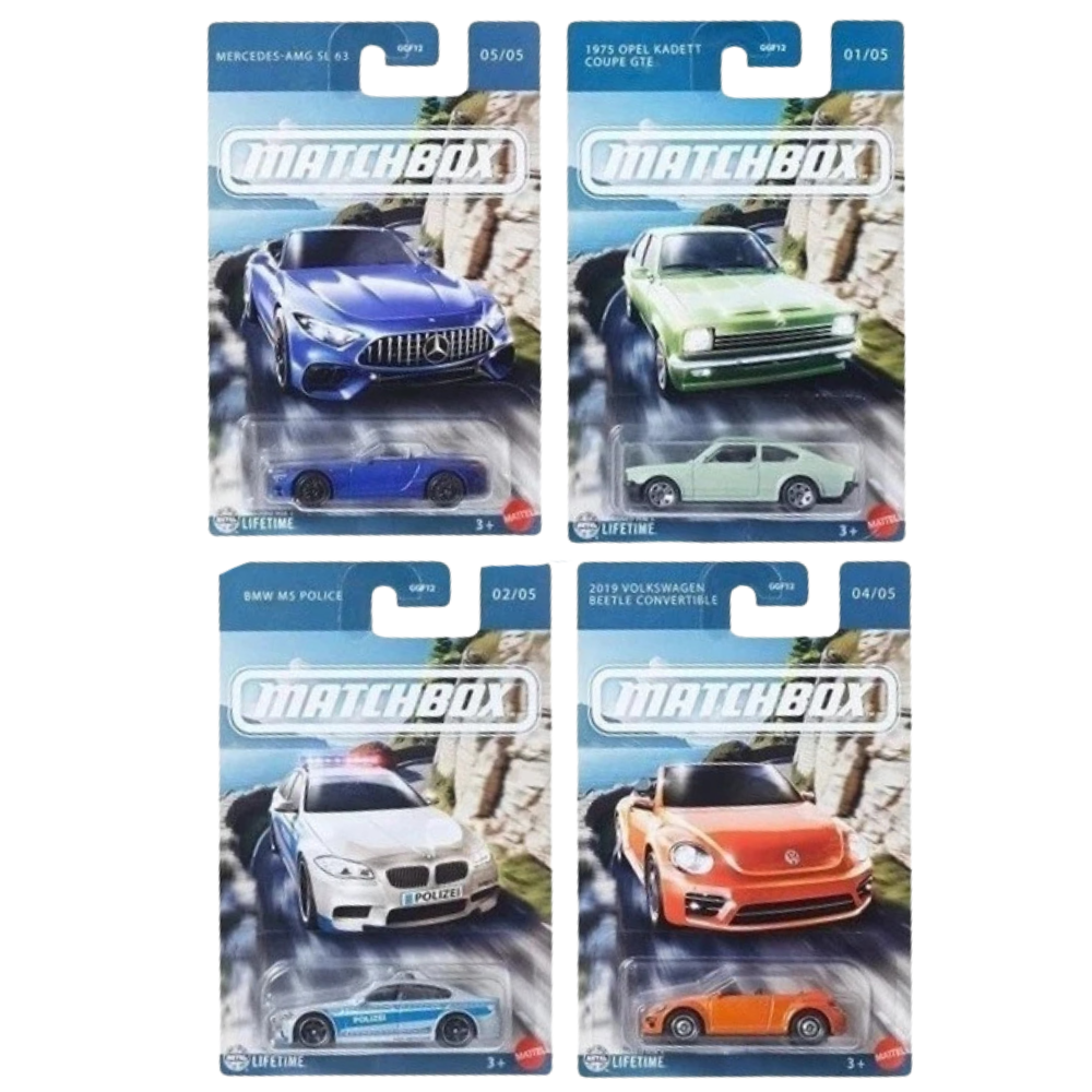 Matchbox GGF12 Assortment 1:64 Die-Cast Cars Opel BMW Porsche VW Mercedes