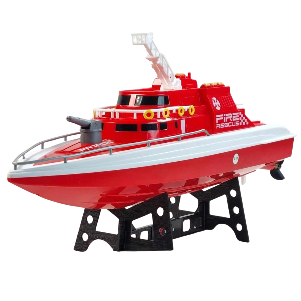 SKYTECH H160 RC Fire Rescue Boat 2.4GHz Water Spray Cannon 20km/h Kids 14+