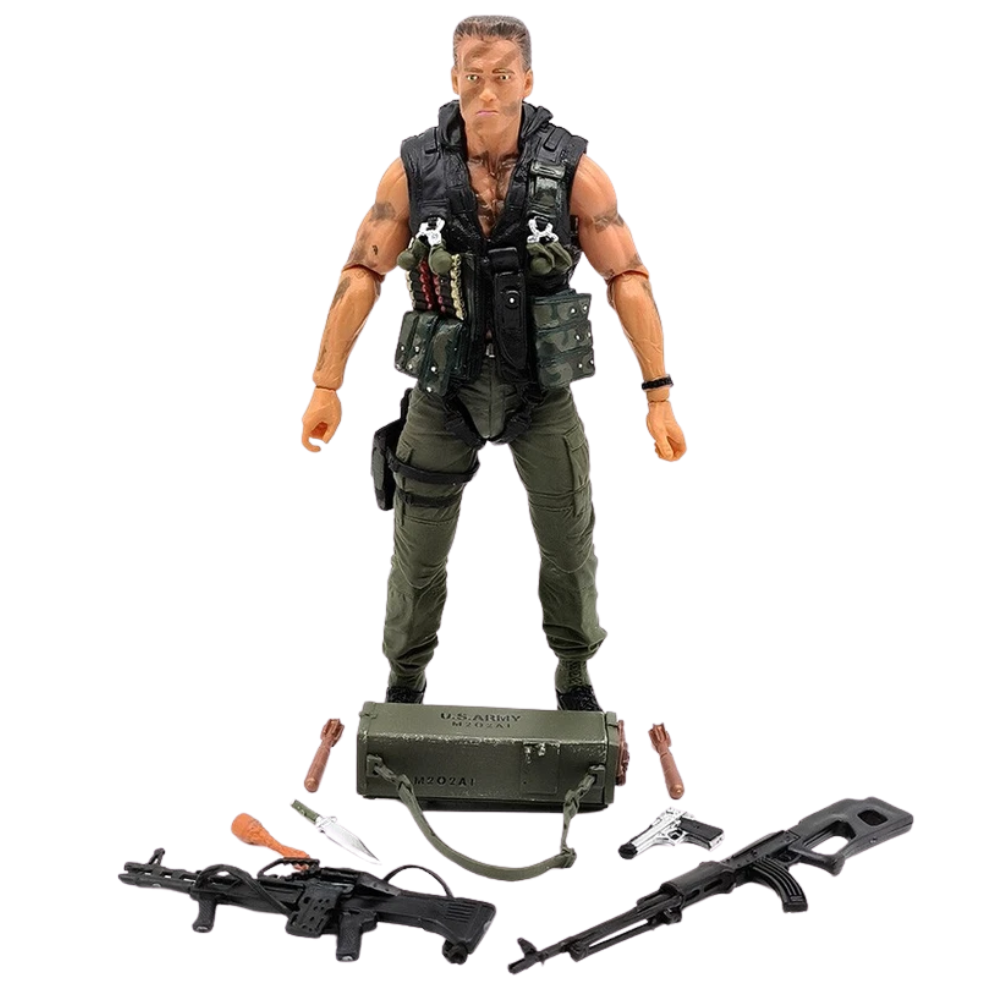 NECA Ultimate Commando John Matrix Schwarzenegger 7" Action Figure Toy
