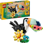 LEGO Creator Tropical Toucan 3-in-1 Animal Building Set Butterfly Fish Kids Gift