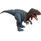 Jurassic World Rebirth Wild Roar Abelisaurus Dinosaur Figure Roaring Chomp Attack Movable Joints Mattel
