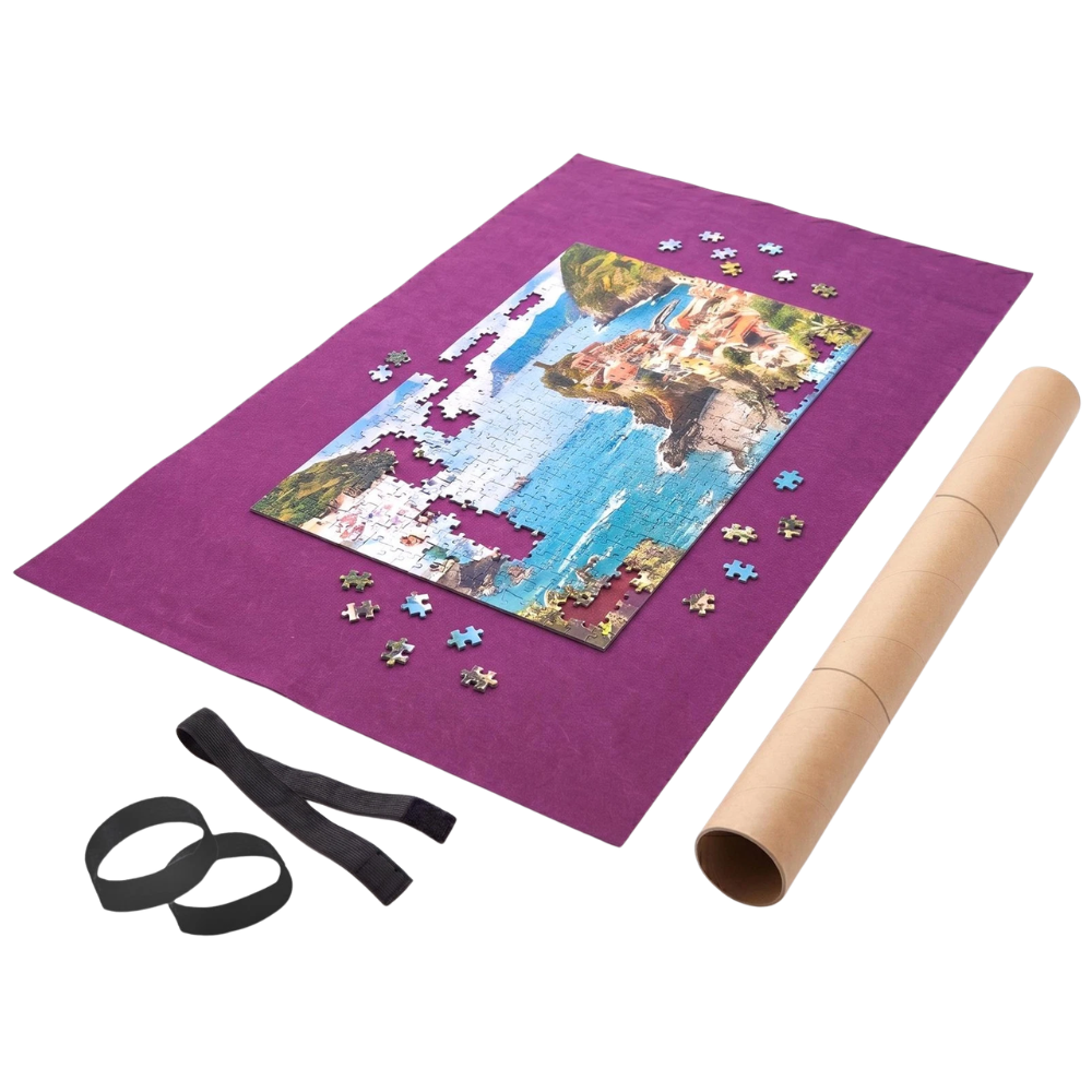 Puzzle Roll Up Mat for 3000-Piece Jigsaw Puzzles Portable Storage Saver Mat for Easy Move