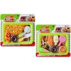 Kids Pretend Play Food Kitchen Set Pizza Ice Cream Little Chef Realistic Food Toy Ages 3-7