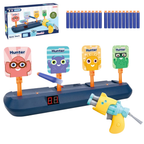 Kids Digital Target Shooting Game Set with 4 Auto Reset Targets, Toy Gun and Foam Bullets