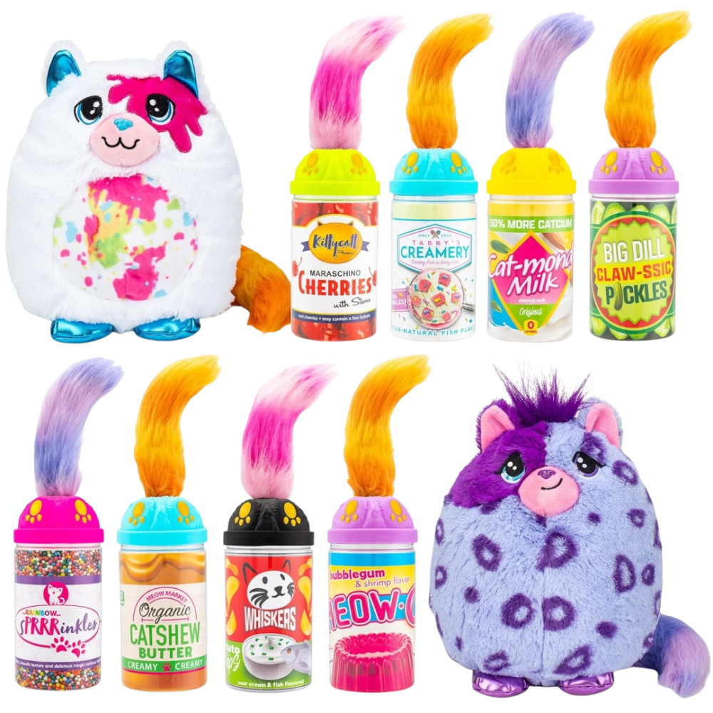 Misfittens Wild Cats Plush Series 3 Random Collectible Toy Soft Squishy Cat 4+