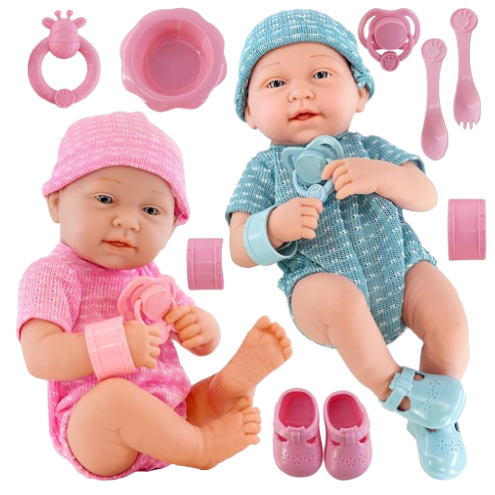 14in Newborn Baby Doll Bathable Girl Boy Real Touch Vinyl Dummy Accessories Gift Set 18m+!