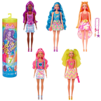 Barbie Neon Colour Reveal Doll Unboxing Surprises Tie-Dye Hair Outfit 30cm Collectible Toy