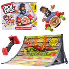 Tech Deck Shred N Blast Motorised Fingerboard Skateboard Toy Jump Ramp Tricks 6+ Kids Gift