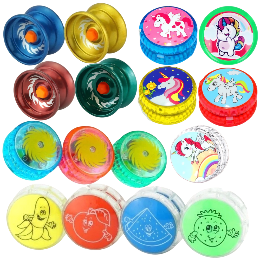 LED Light Up YoYo Toy Trick Spinning Yoyo for Kids Unicorn Dinosaur Clutch Toy Game