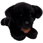 Toyland 25cm Bramble Black Labrador Soft Toy Plush Dog Lying Down Puppy
