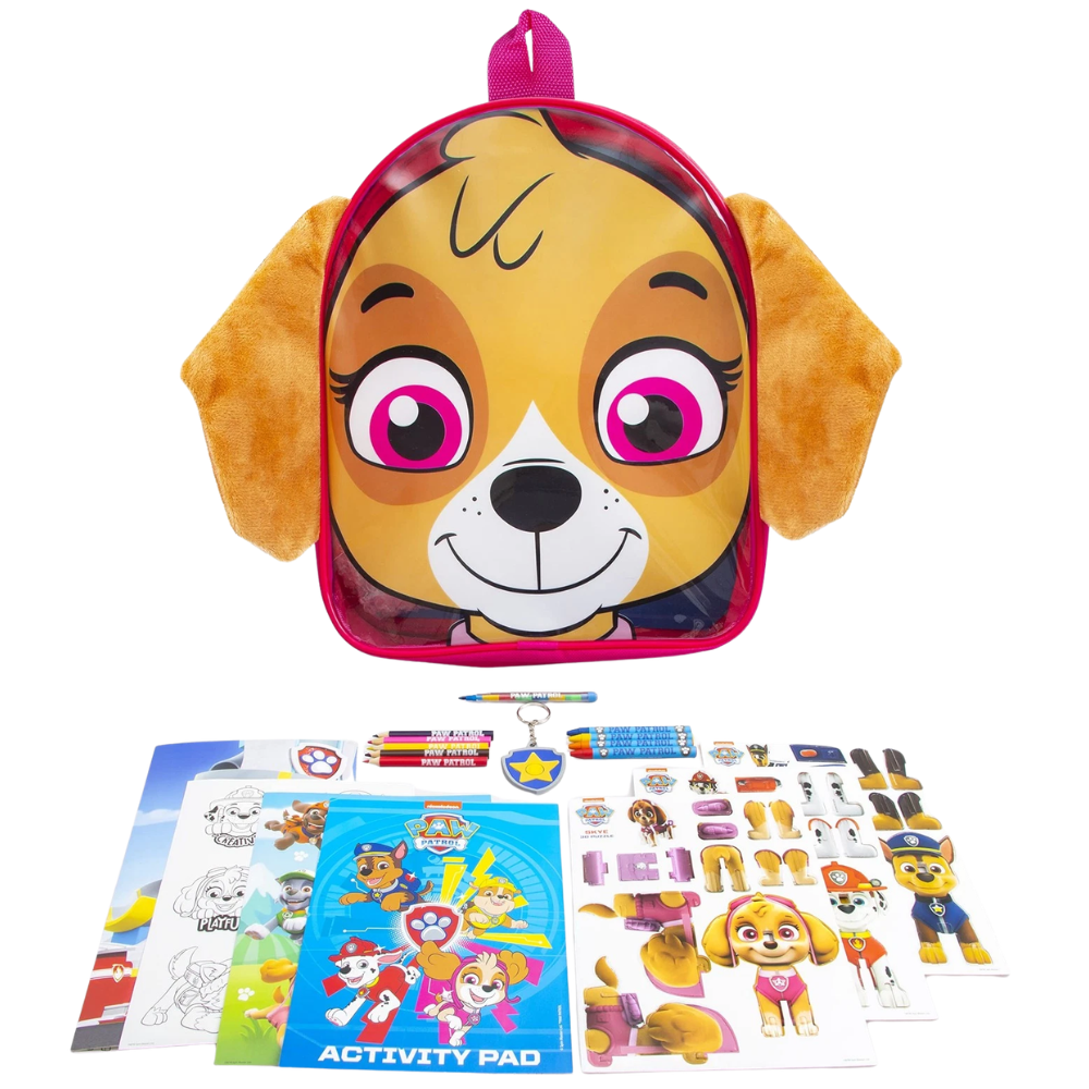 Paw Patrol Skye Activity Backpack for Girls Kids Travel Activity Pack Colouring Crayons 3d Puzzle Gift