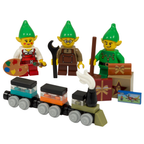 Christmas Elves Xmas Winter Elf Santa Gift Custom Kit Made with Real Lego Bricks Display Set