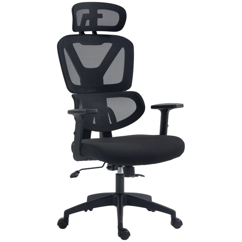 Ergonomic Mesh Office Chair – Lumbar & Headrest