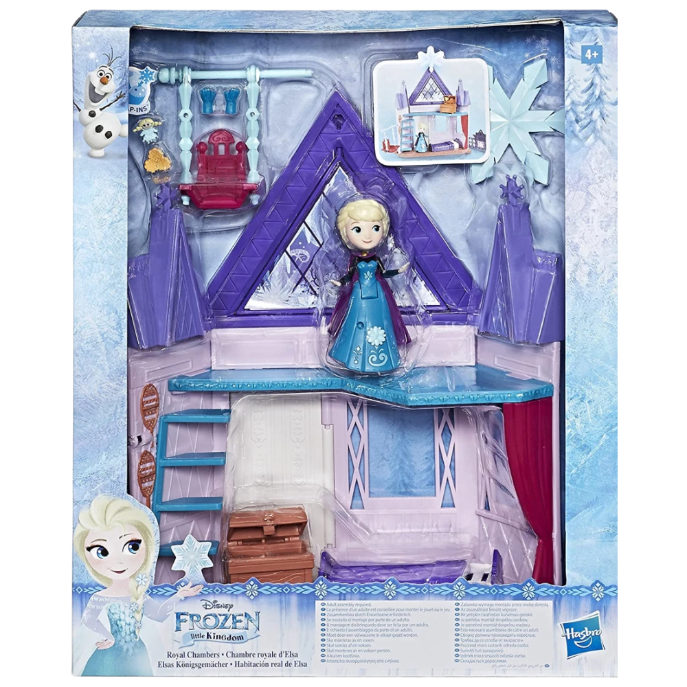 Frozen Disney Princess Royal Mini Poupee House Mini Elsa Doll Hasbro Bedroom Playset New 4
